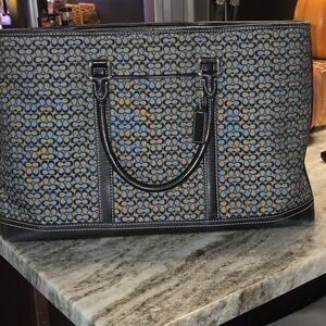 Vintage Coach Signature Tote Work Bag.